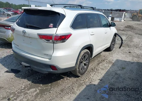 2016 Toyota Highlander Xle V6 из США, поврежденный, VIN 5TDKKRFH3GS184684